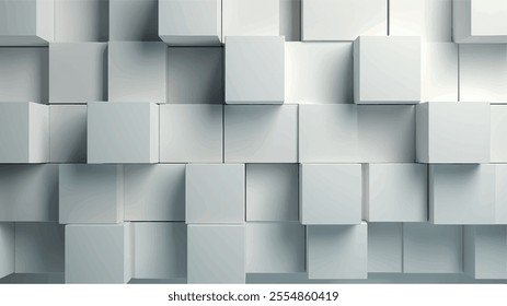 Abstract white background Minimal geometric white light