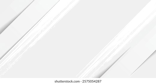 Abstract white background. Minimal geometric white light background modern design