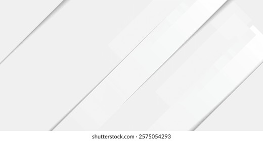 Abstract white background. Minimal geometric white light background modern design