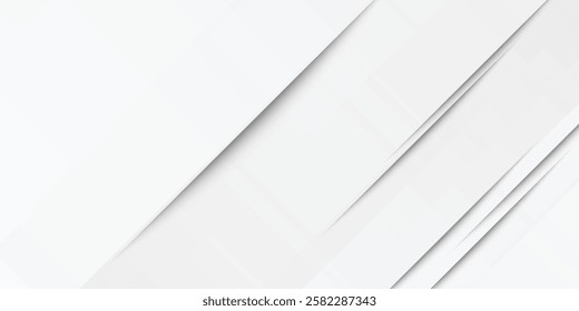 Abstract white background. Minimal geometric white light background abstract design modern arts background