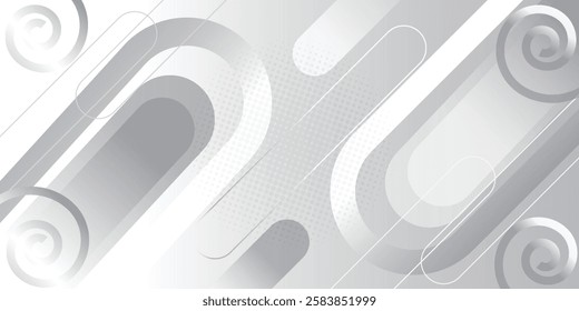 Abstract white background. Minimal geometric white light background abstract vector.