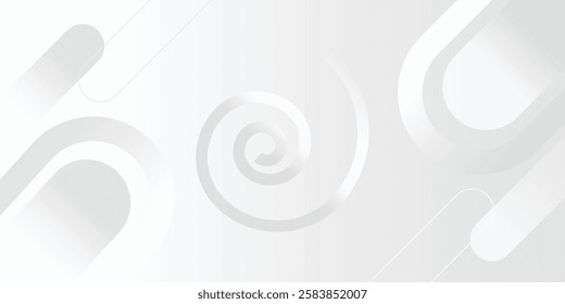 Abstract white background. Minimal geometric white light background abstract vector.