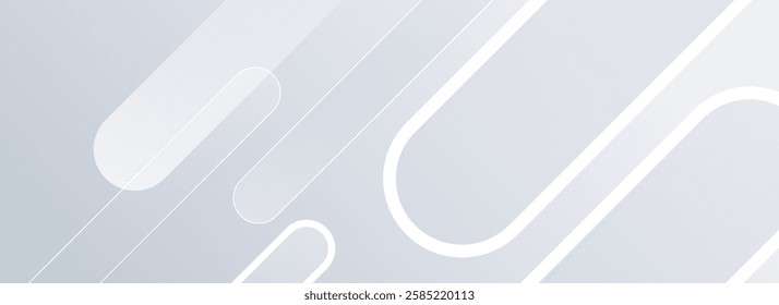 Abstract white background with a minimal geometric design, featuring soft light effects. Perfect for modern branding, presentations, and digital projects.