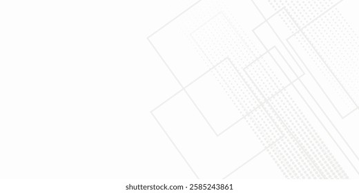 Abstract white background. Minimal geometric white light background abstract design.