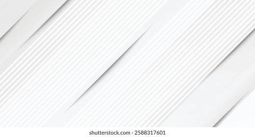 Abstract white background. Minimal geometric white light background modern