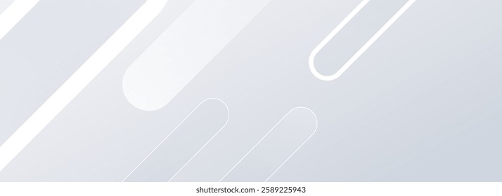 Abstract white background with a minimal geometric design and soft light effects, ideal for modern branding, presentations, websites, and digital projects.