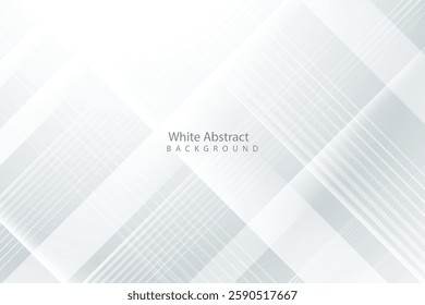 Abstract white background. Minimal geometric white light background abstract design.