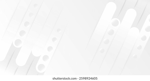 Abstract white background. Minimal geometric white light background abstract design.vector eps10