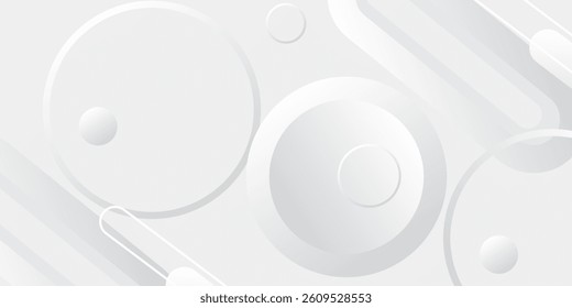 Abstract white background. Minimal geometric white light background abstract design.
