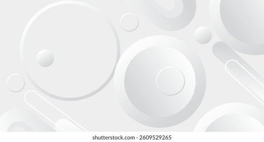 Abstract white background. Minimal geometric white light background abstract design.
