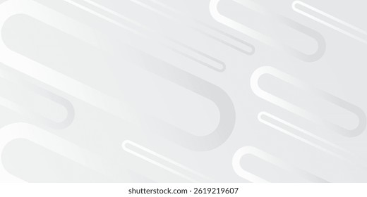 Abstract white background. Minimal geometric white light background abstract design. Suit for booklet, brochure, banner, poster, website, flyer, cover, corporate, backdrop. Vector illustration