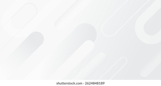Abstrakter weißer Hintergrund. Minimale geometrische weißes Licht Hintergrund abstraktes Design. modernes Trenddesign in Vektorgrafik