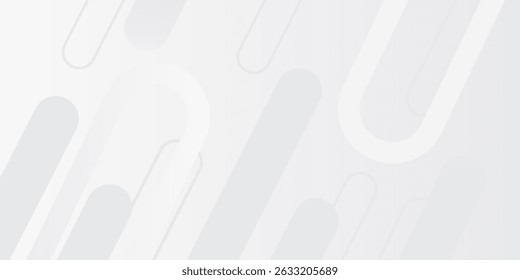 Abstract white background. Minimal geometric white light background abstract design. Suit for booklet, brochure, banner, poster, website, flyer, cover, corporate, backdrop. Vector illustration
