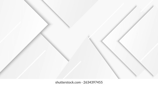 Abstractas fondo blanco. Diseño abstracto geométrico mínimo del fondo de la luz blanca. Ilustración vectorial