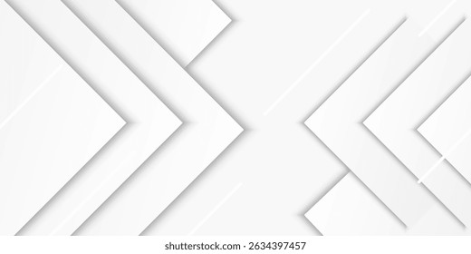 Abstract white background. Minimal geometric white light background abstract design. Vector Illustration