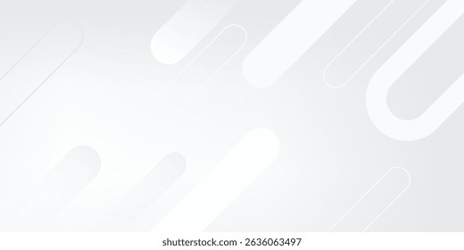 Abstract white background. Minimal geometric white light background abstract design. Suit for booklet, brochure, banner, poster, website, flyer, cover, corporate, backdrop. Vector illustration