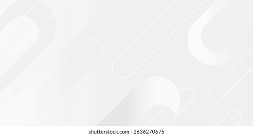 Abstract white background. Minimal geometric white light background abstract design.