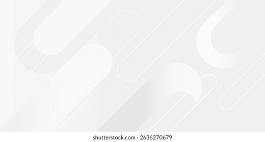 Abstract white background. Minimal geometric white light background abstract design.