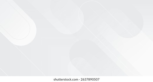 Abstract white background. Minimal geometric white light background abstract design. Suit for booklet, brochure, banner, poster, website, flyer, cover, corporate, backdrop. Vector illustration
