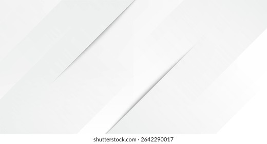 Abstract white background. Minimal geometric white light background