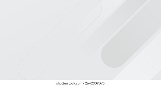 Fundo branco abstrato. Projeto abstrato de fundo de luz branca geométrica mínima. Terno para livreto, brochura, banner, cartaz, site, folheto, capa, corporativo, pano de fundo. Ilustração vetorial