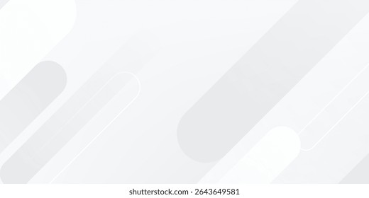 Abstract white background. Minimal geometric white light background abstract design. Suit for booklet, brochure, banner, poster, website, flyer, cover, corporate, backdrop. Vector illustration