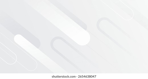 Abstract white background. Minimal geometric white light background abstract design. Suit for booklet, brochure, banner, poster, website, flyer, cover, corporate, vector illustration