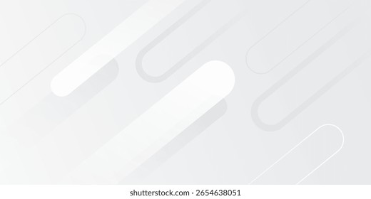 Abstractas fondo blanco. Diseño abstracto geométrico mínimo del fondo de la luz blanca. Traje para el folleto, folleto, Anuncio, cartel, Sitio web, volante, cubierta, corporativo, Ilustración vectorial