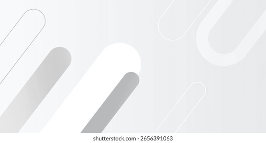 Abstract white background. Minimal geometric white light background abstract design. Suit for booklet, brochure, banner, poster, website, flyer, cover, corporate, backdrop. Vector illustration