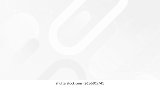 Abstract white background. Minimal geometric white light background abstract design.