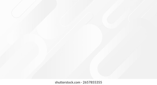Abstrakter weißer Hintergrund. Minimale geometrische weißes Licht Hintergrund abstraktes Design. Modernes Trenddesign in Vektorgrafik