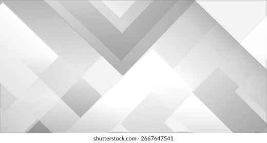 Fundo branco abstrato. Projeto abstrato de fundo de luz branca geométrica mínima.