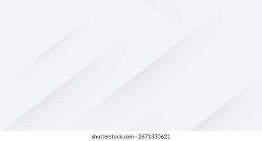 Abstract white background. Minimal geometric white light background abstract design.
