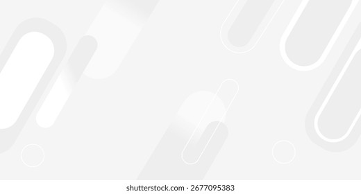 Fundo branco abstrato. Projeto abstrato de fundo de luz branca geométrica mínima.