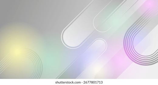 Abstract white background. Minimal geometric white light background abstract design.