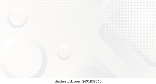Abstract white background. Minimal geometric white light background abstract design. Suit for banner, web, brochure, pamflet and presentation