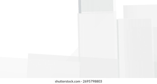 Abstractas fondo blanco. Diseño abstracto geométrico mínimo del fondo de la luz blanca.