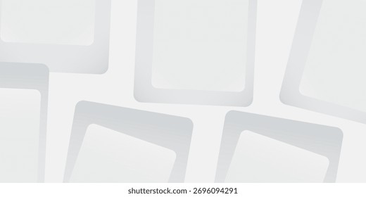 Fundo branco abstrato. Projeto abstrato de fundo de luz branca geométrica mínima.