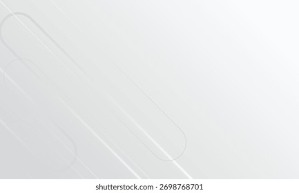 Fundo branco abstrato. Projeto abstrato de fundo de luz branca geométrica mínima, ilustração de vetor