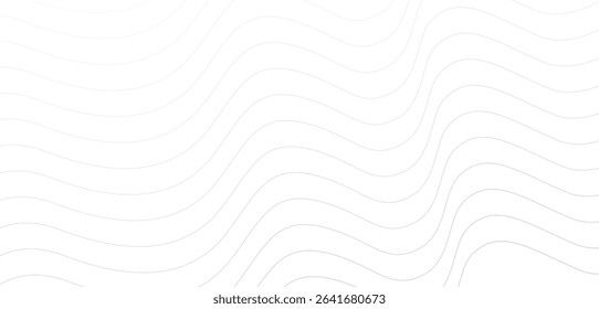 Abstract white background. Minimal visible wave lines. Design elements. Futuristic technology consept. Tranding background texture. Modern flow lines.