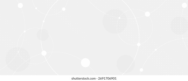 Abstractas fondo blanco. Diseño abstracto de fondo de línea de círculo blanco geométrico minimalista.