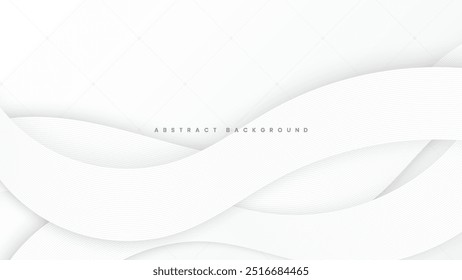 Abstract White Background Modern Design. Futuristic Technology Graphic Design. Suitable for Banner, Brochure, Cover, Poster, Website