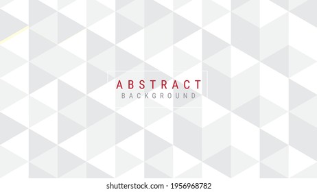 Abstrakter weißer Hintergrund und modernes graues Design in Dreiecksform. Vektorgrafik