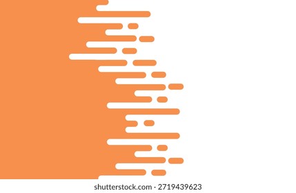 Fondo blanco Abstractas con capas geométricas curvadas naranjas modernas. Concepto moderno del estilo diagonal para el Anuncio, el Sitio web, el folleto, la presentación, la tarjeta y la cubierta.