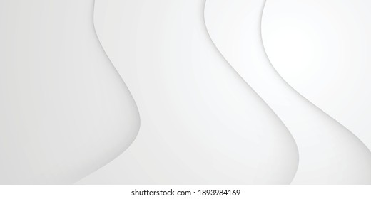 Abstract white background. Modern pattern. Vector illustration for design. Silver background with paper cut shapes. Vector design layout for business presentations, fliers, posters and invitations