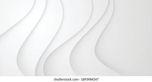 Abstract white background. Modern pattern. Vector illustration for design. Silver background with paper cut shapes. Vector design layout for business presentations, fliers, posters and invitations