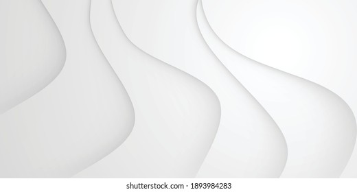 Abstract white background. Modern pattern. Vector illustration for design. Silver background with paper cut shapes. Vector design layout for business presentations, fliers, posters and invitations