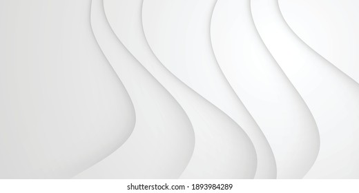 Abstract white background. Modern pattern. Vector illustration for design. Silver background with paper cut shapes. Vector design layout for business presentations, fliers, posters and invitations