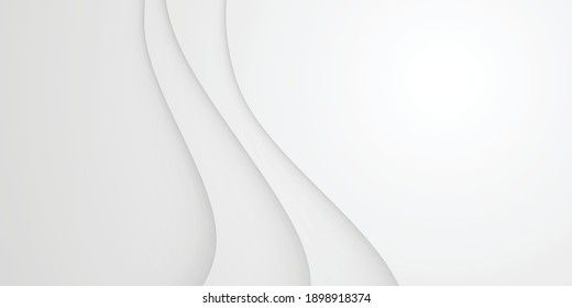 Abstract white background. Modern pattern. Vector illustration for design. Silver background with paper cut shapes. Vector design layout for business presentations, fliers, posters and invitations