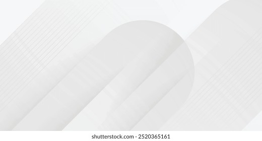 Abstract white background. Modern simple white geometric design. Minimal shapes